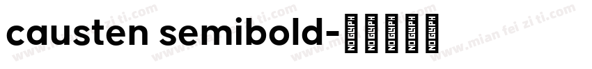 causten semibold字体转换